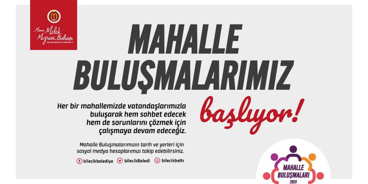 Mahalle buluşmaları başlıyor