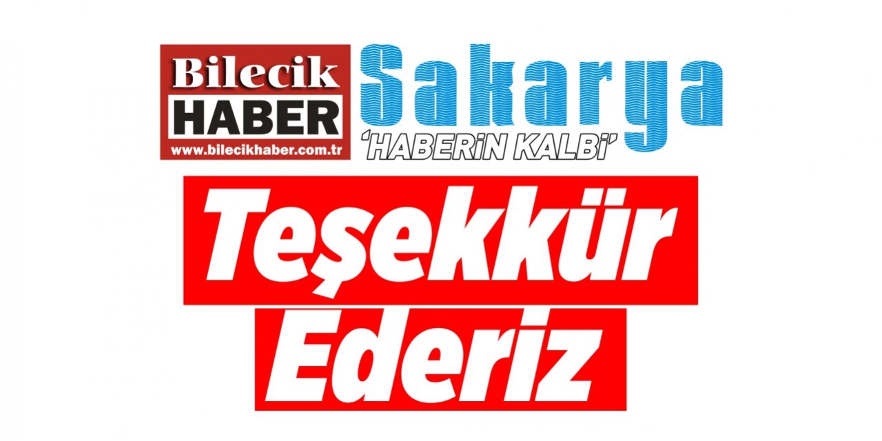 Teşekkür ederiz