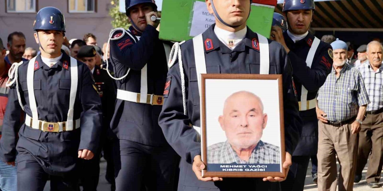 Kıbrıs Gazisi Mehmet Yağcı son yolculuğuna uğurlandı