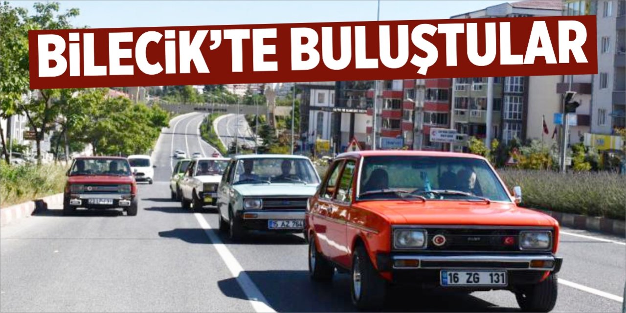 Klasik otomobil tutkunları Bilecik'te buluştu