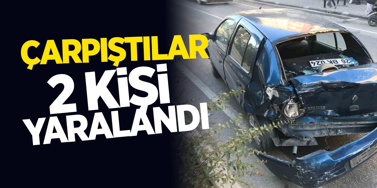 Minibüs İle Otomobilin Çarpışması Sonucu 2 Kişi Yaralandı