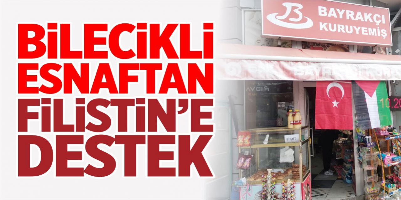 Bilecikli esnaftan Filistin’e destek