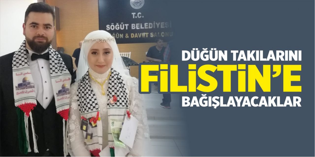 Düğün takılarını Filistin’e bağışlayacaklar