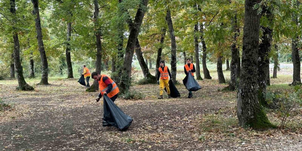 Piknikçilerin Bıraktığı Çöpleri Topladılar