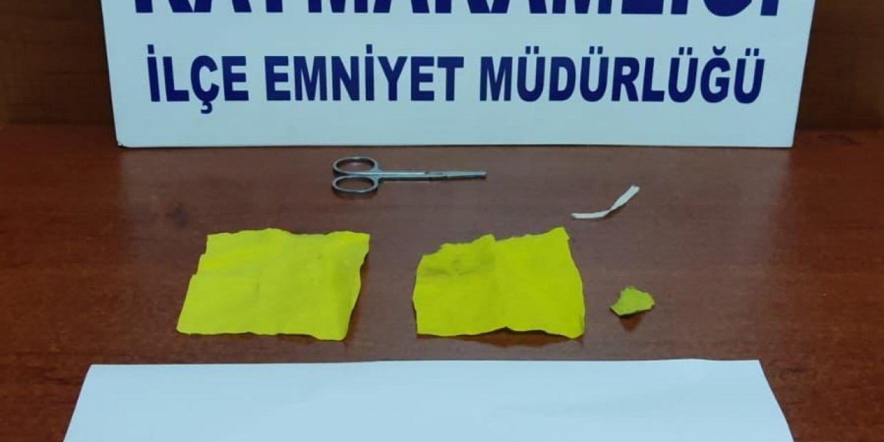 A4 Kağıdına Emdirilmiş Uyuşturucu Ele Geçirildi