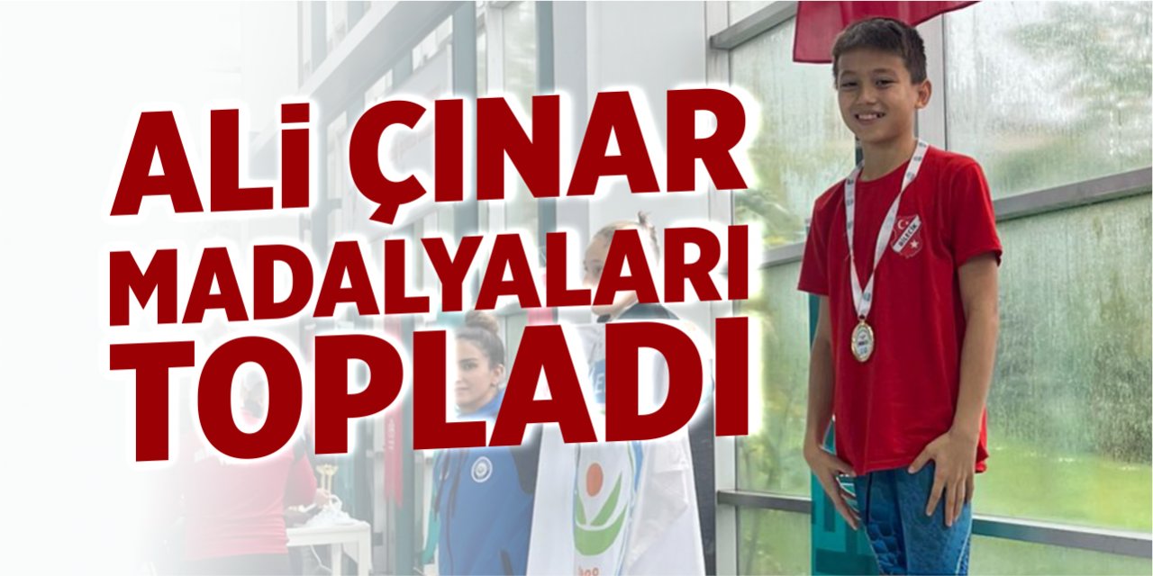 Ali Çınar madalyaları topladı