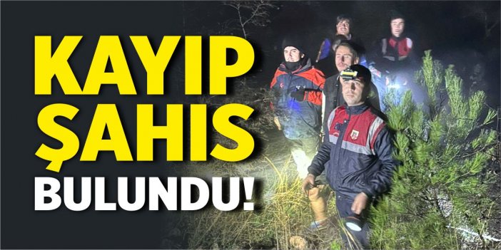 Kayıp şahıs bulundu