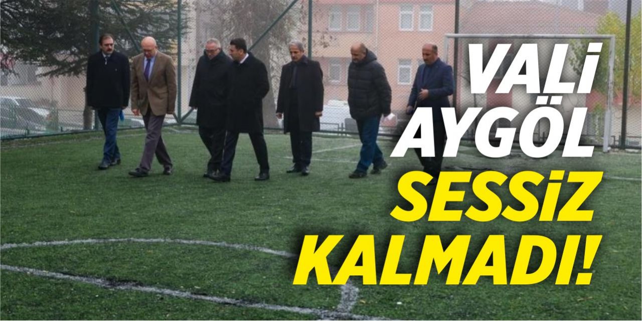 Vali Aygöl sessiz kalmadı!