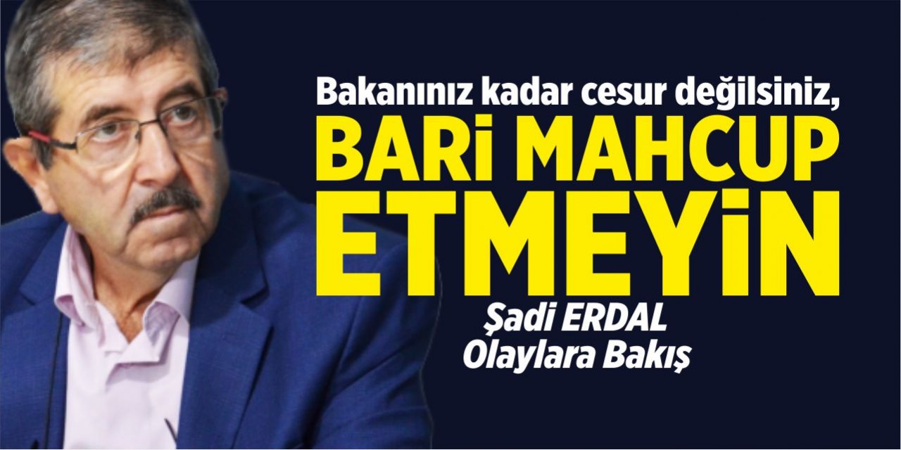 Bakanınız kadar cesur değilsiniz, bari mahcup etmeyin