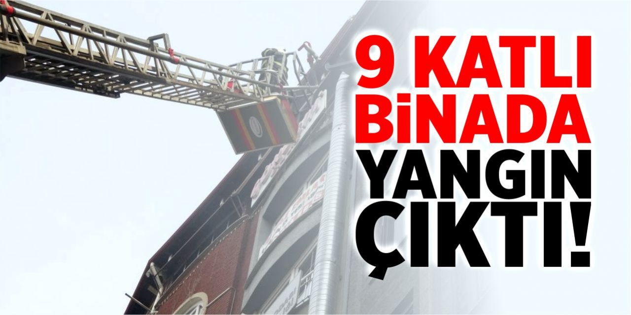 Bilecik’te 9 Katlı Binada Yangın