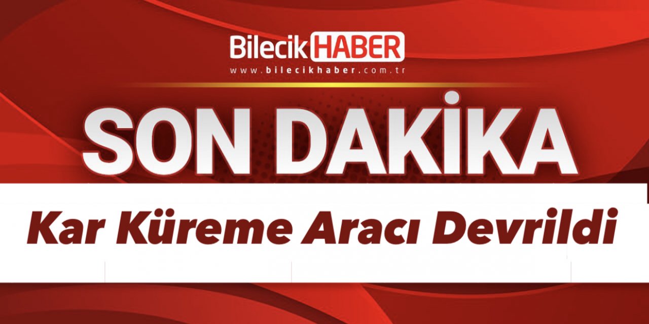 Kar Kürüme Ve Tuzlama Aracı Devrildi