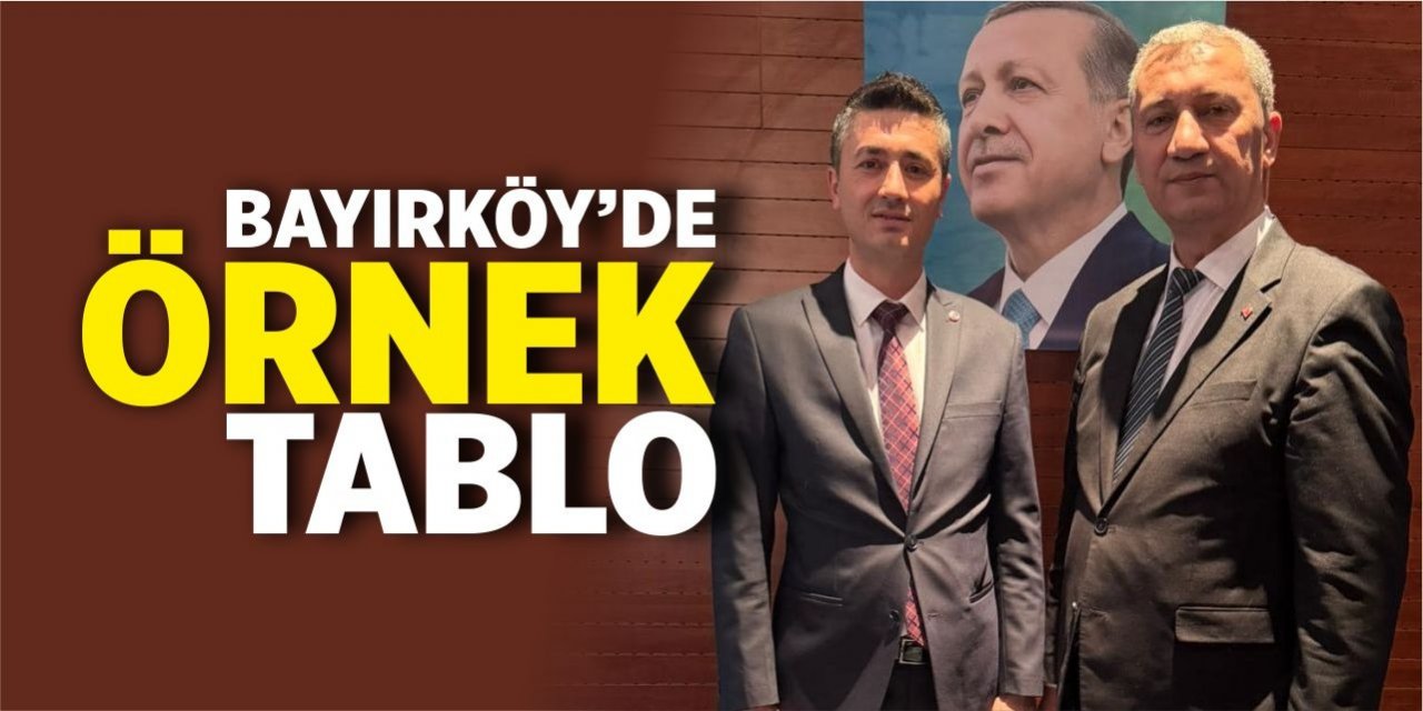 Bayırköy’de örnek tablo