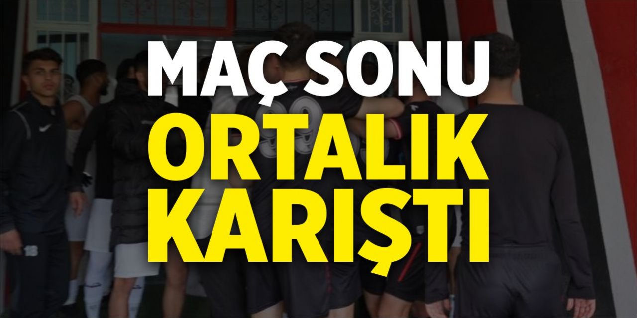 Maç sonunda ortalık bir anda karıştı