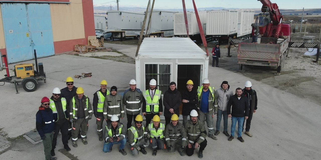 OEDAŞ afetlerde çalışmalarını sürdürmek için yaşam konteynerleri aldı