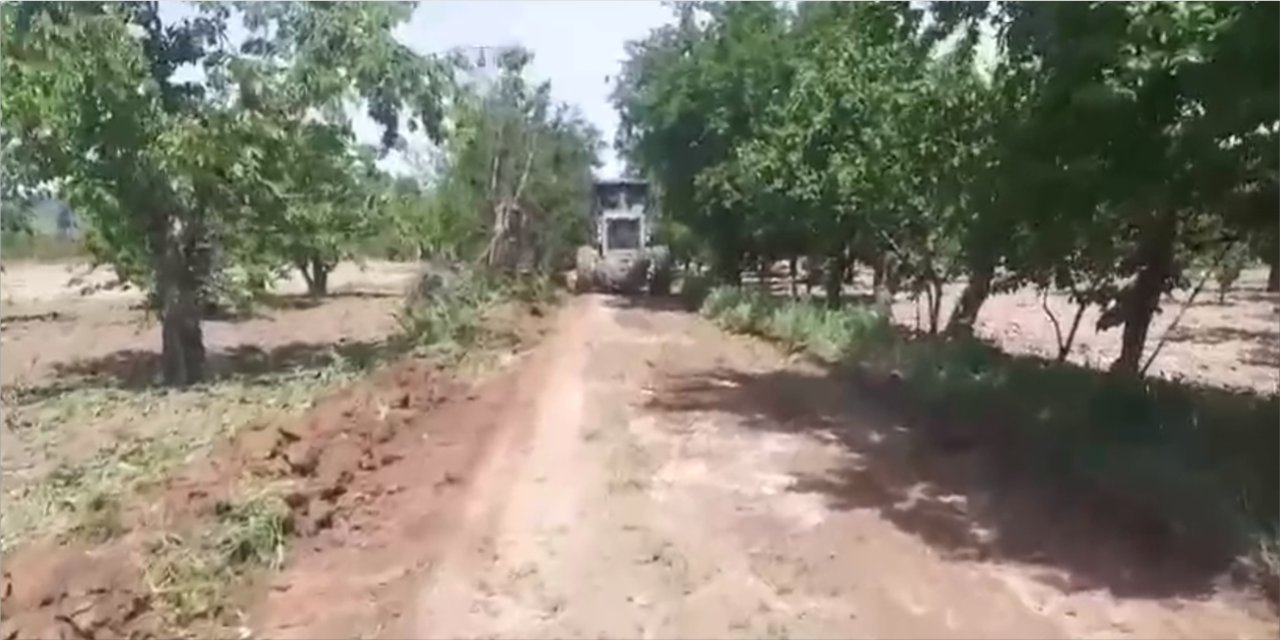 Çımışkı’da yol ve su çalışmaları