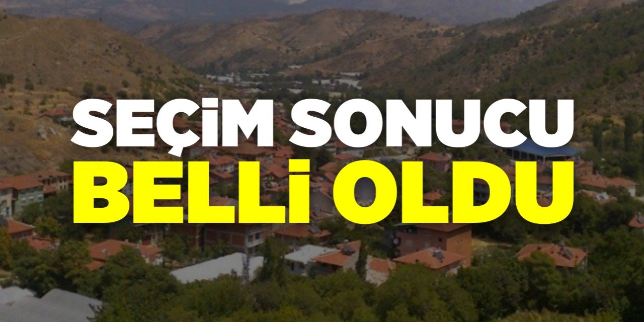 Seçim sonucu belli oldu