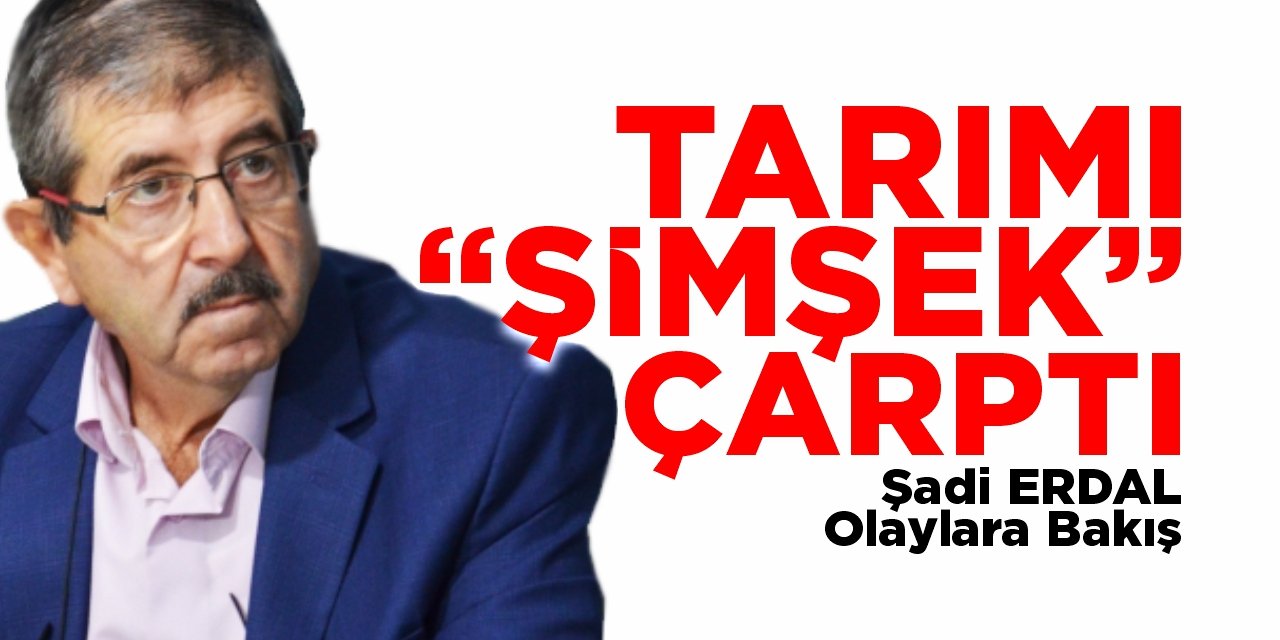 Tarımı "Şimşek" çarptı