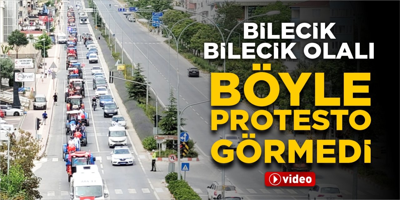 Bilecik Bilecik olalı böyle protesto görmedi!