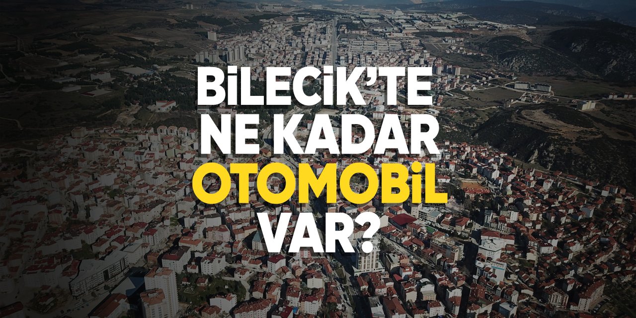 Bilecik'te ne kadar otomobil var?