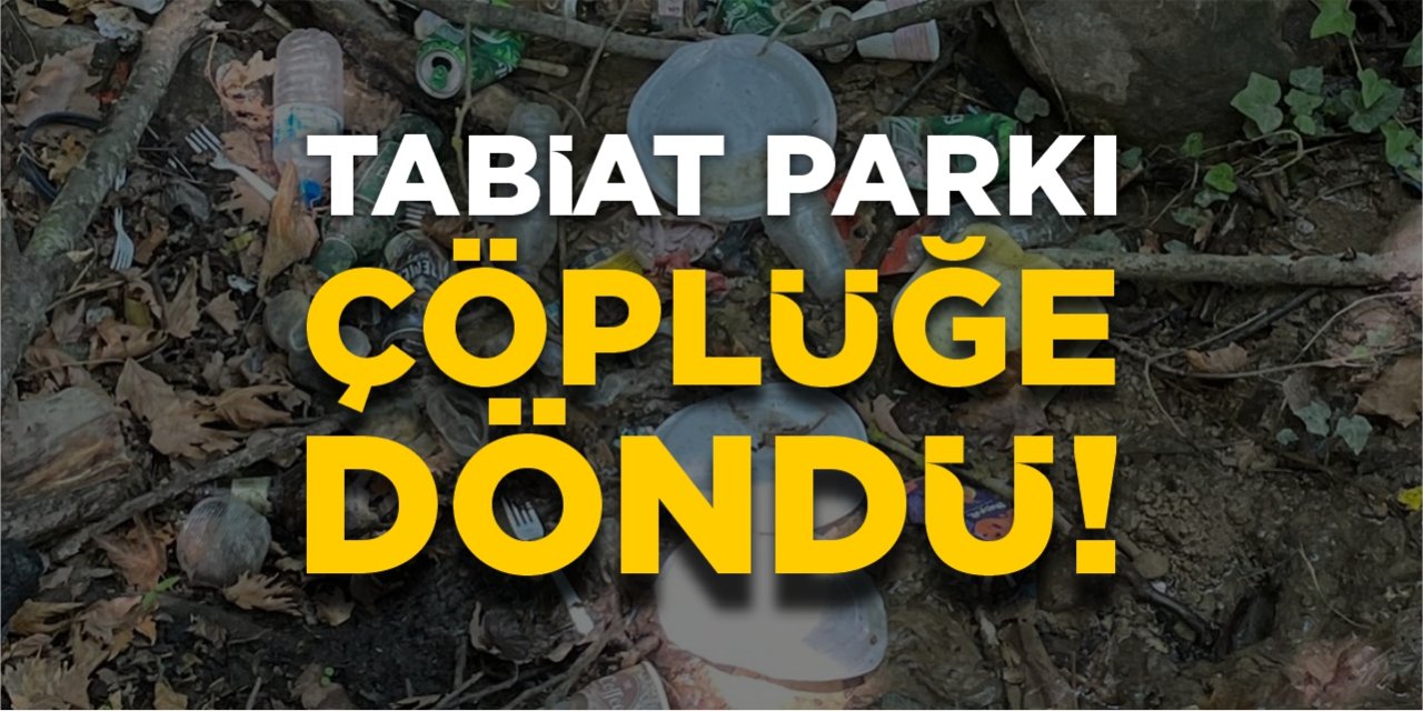 Tabiat Parkı çöplüğe döndü!