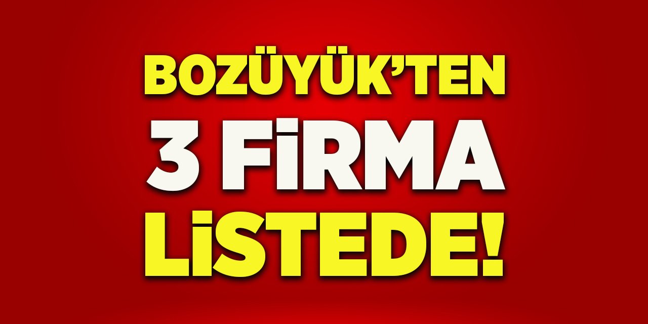 Bozüyük'ten 3 Firma Listede!