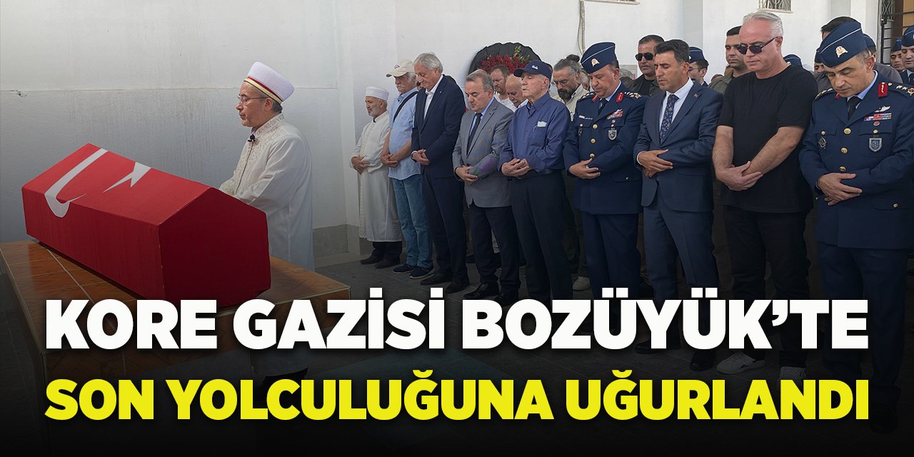 Kore Gazisi Bozüyük'te Son Yolculuğuna Uğurlandı