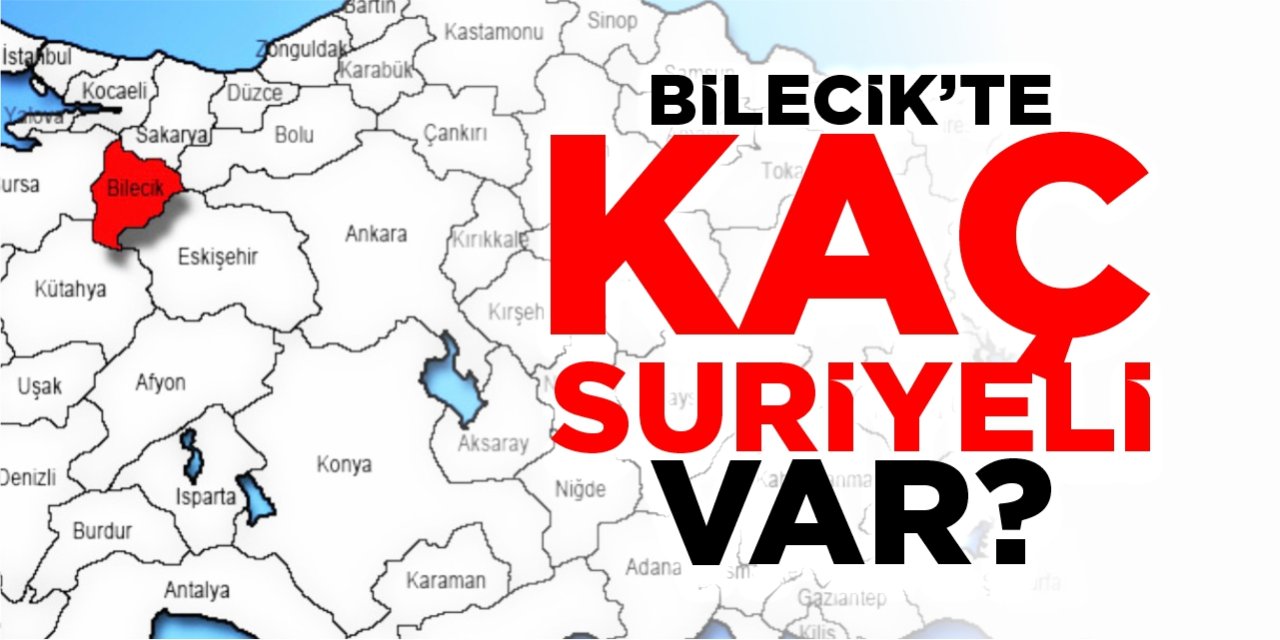 Bilecik’te kaç Suriyeli var?