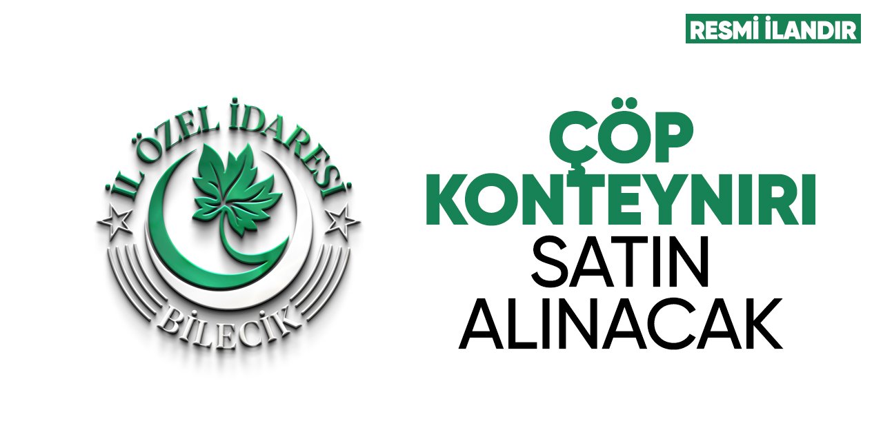 Çöp konteynırı satın alınacak