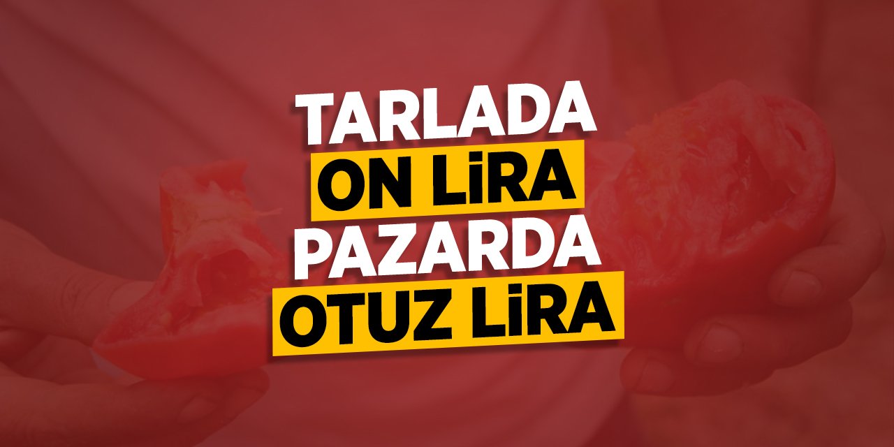 Tarlada on lira pazarda otuz lira!