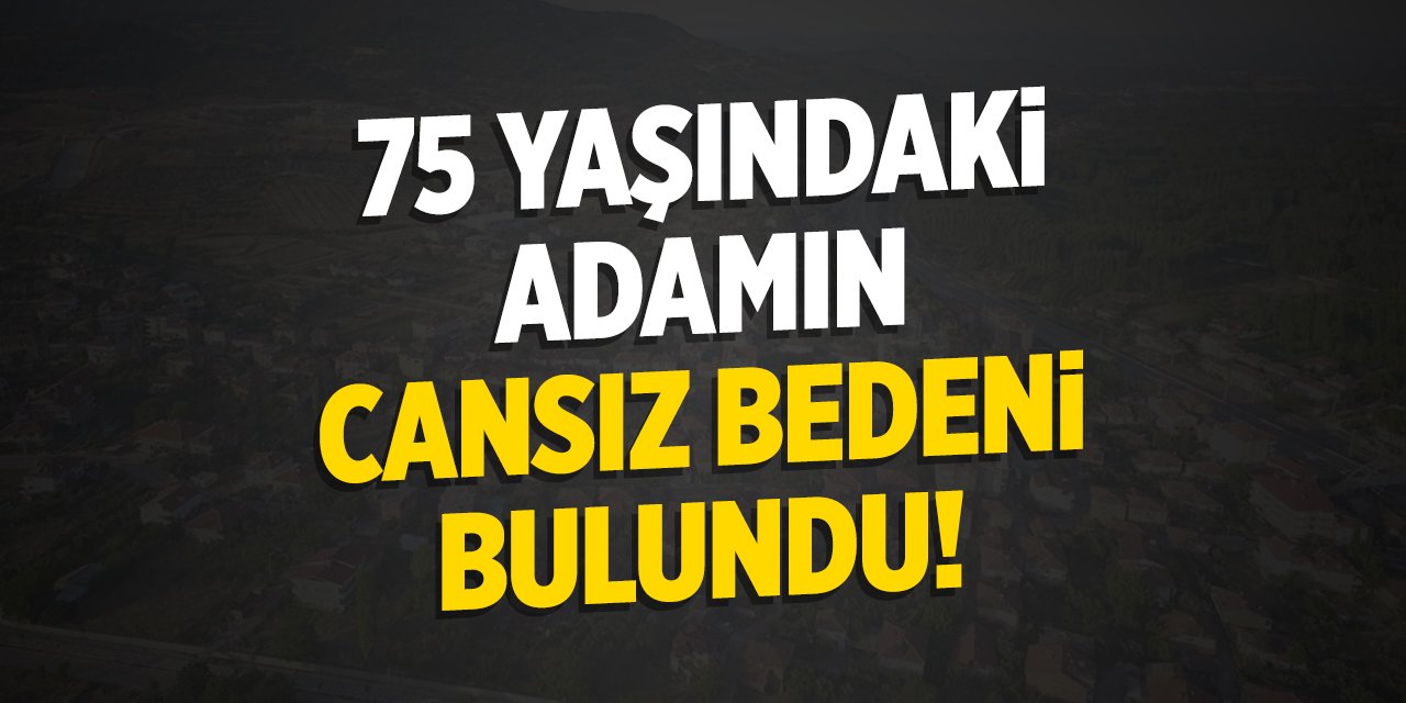 Bilecik'te 75 yaşındaki adamın cansız bedeni bulundu!