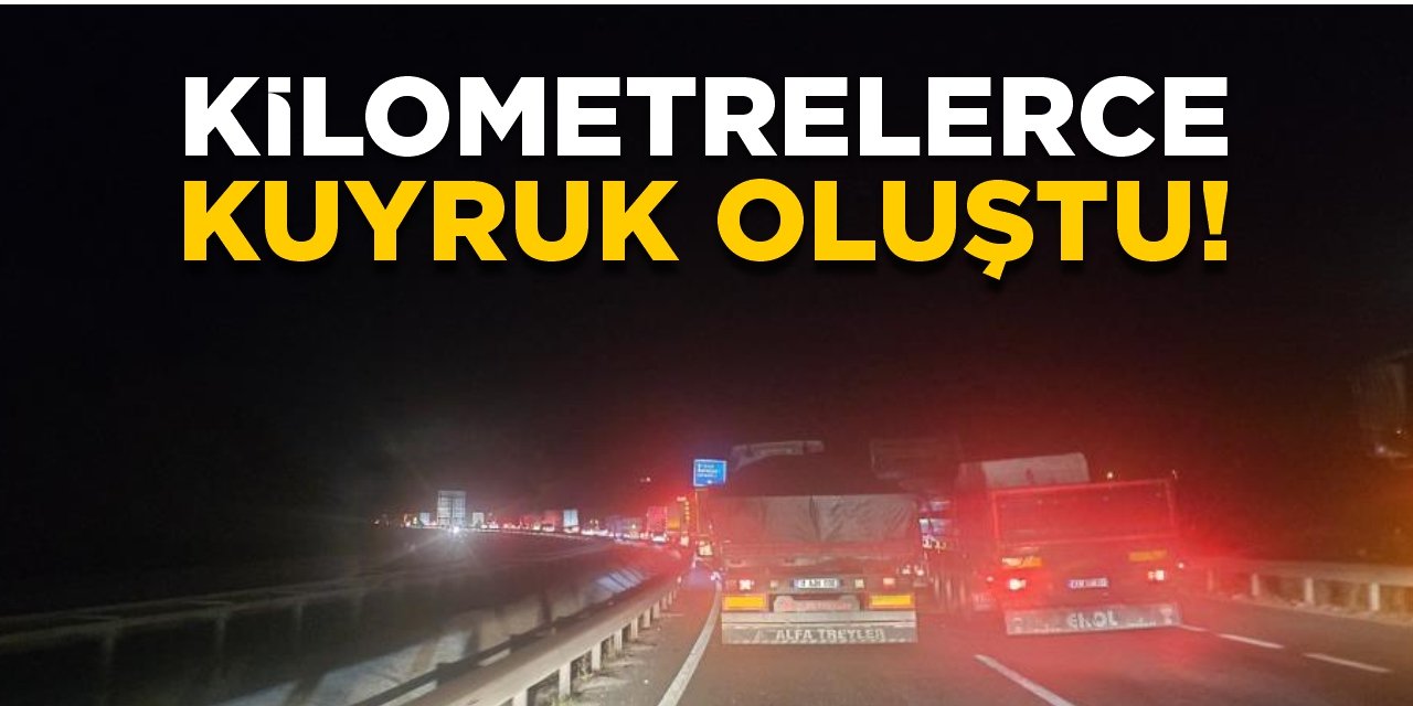 Kilometrelerce kuyruk oluştu!