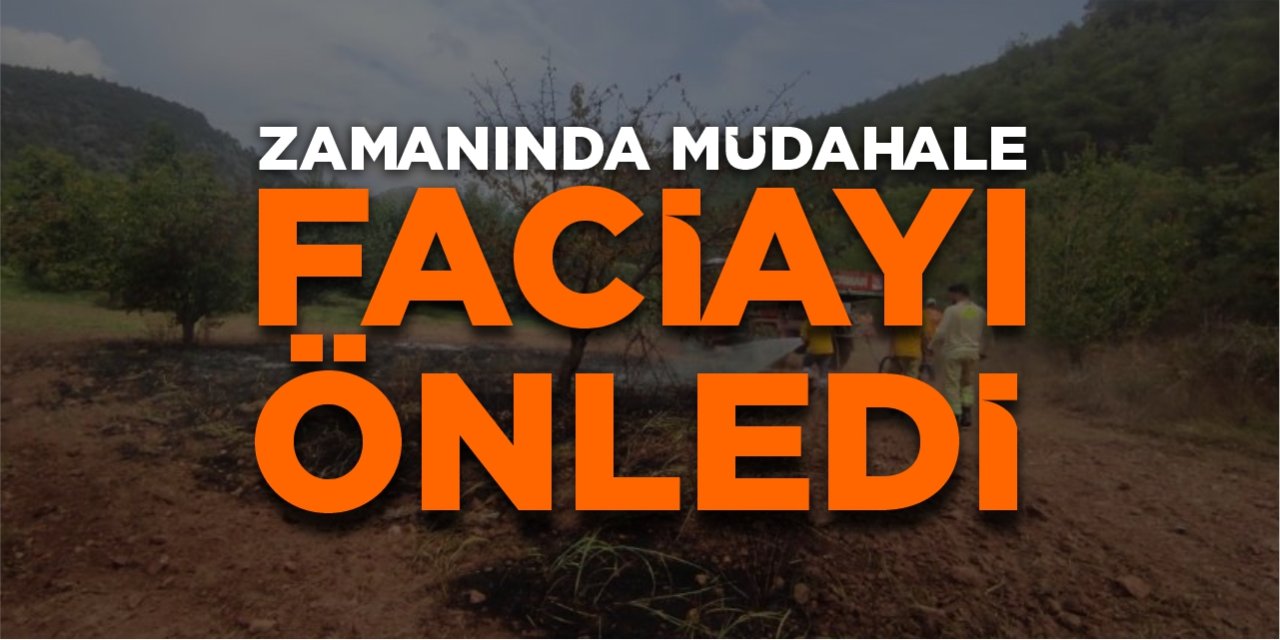 Zamanında müdahale faciayı önledi