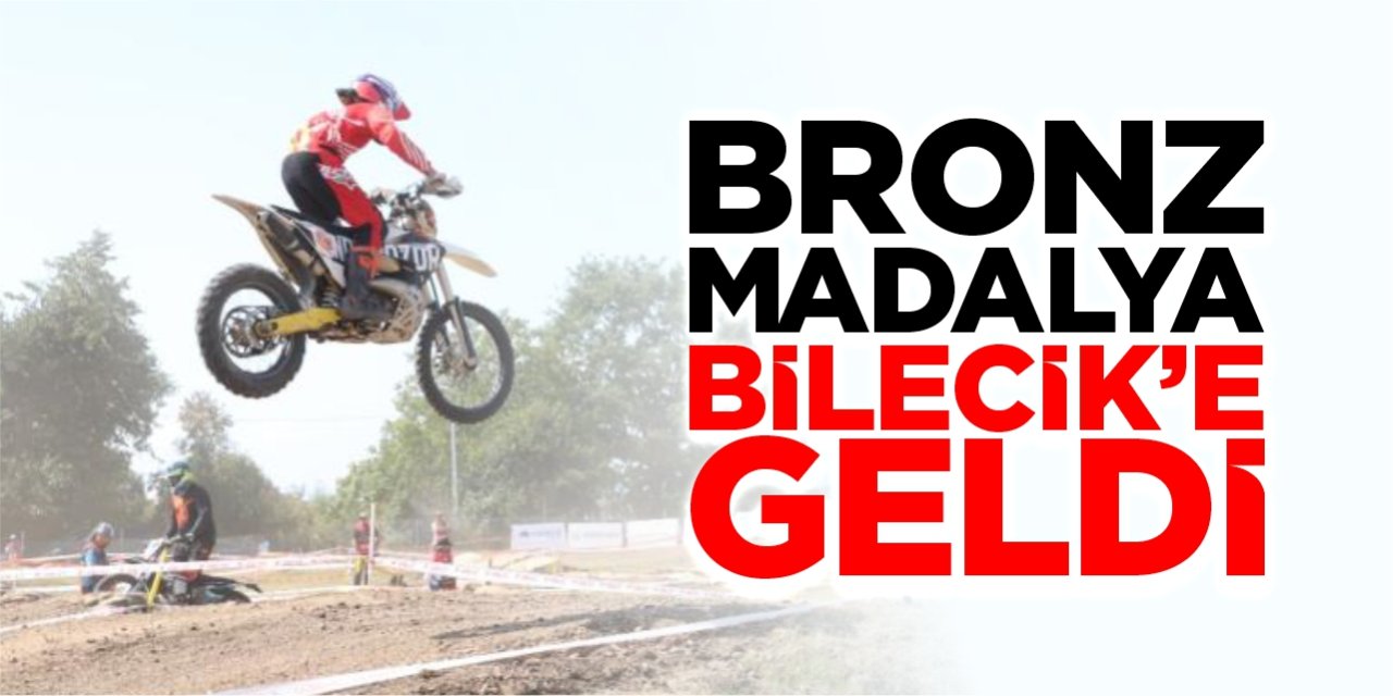 Bronz madalya Bilecik'e geldi