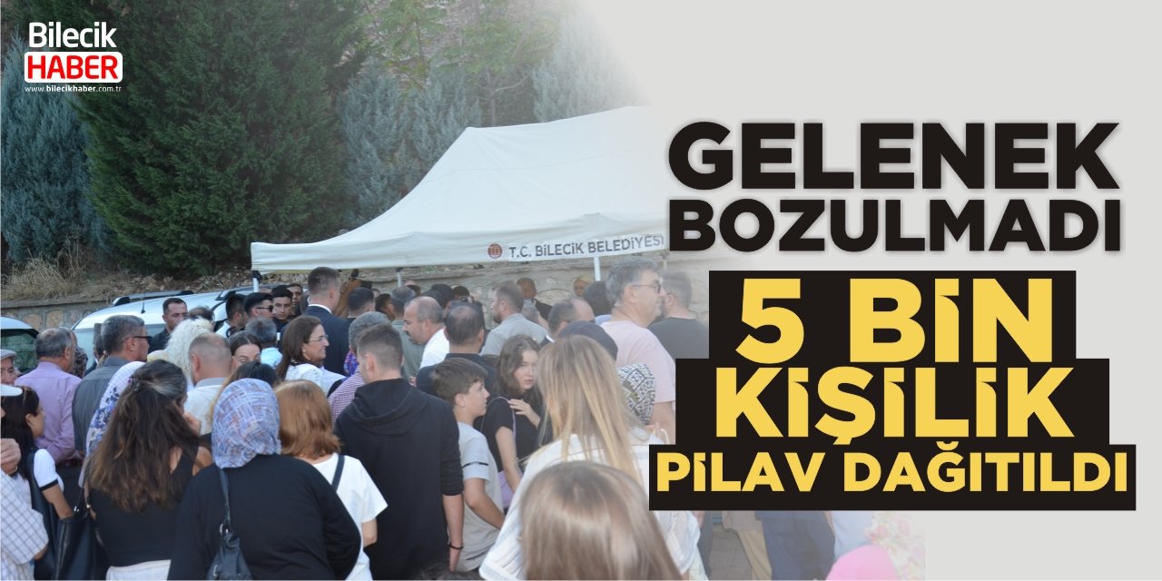 Gelenek Bozulmadı: 5 bin kişilik pilav dağıtıldı