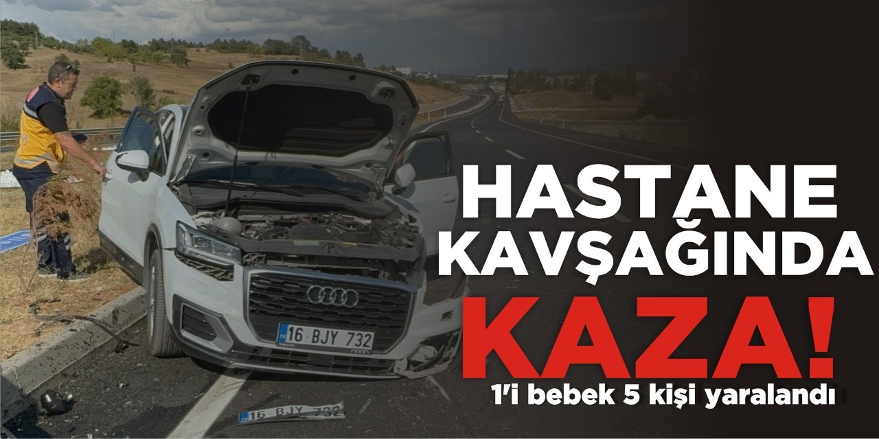 Hastane Kavşağında Kaza!