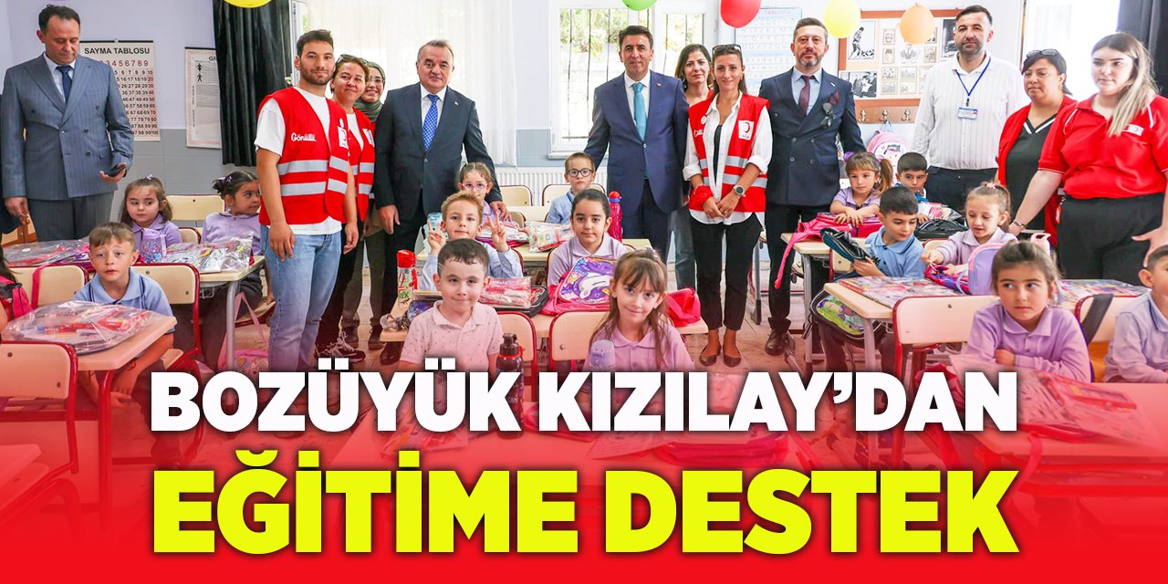 Bozüyük Kızılay'dan Eğitime Destek