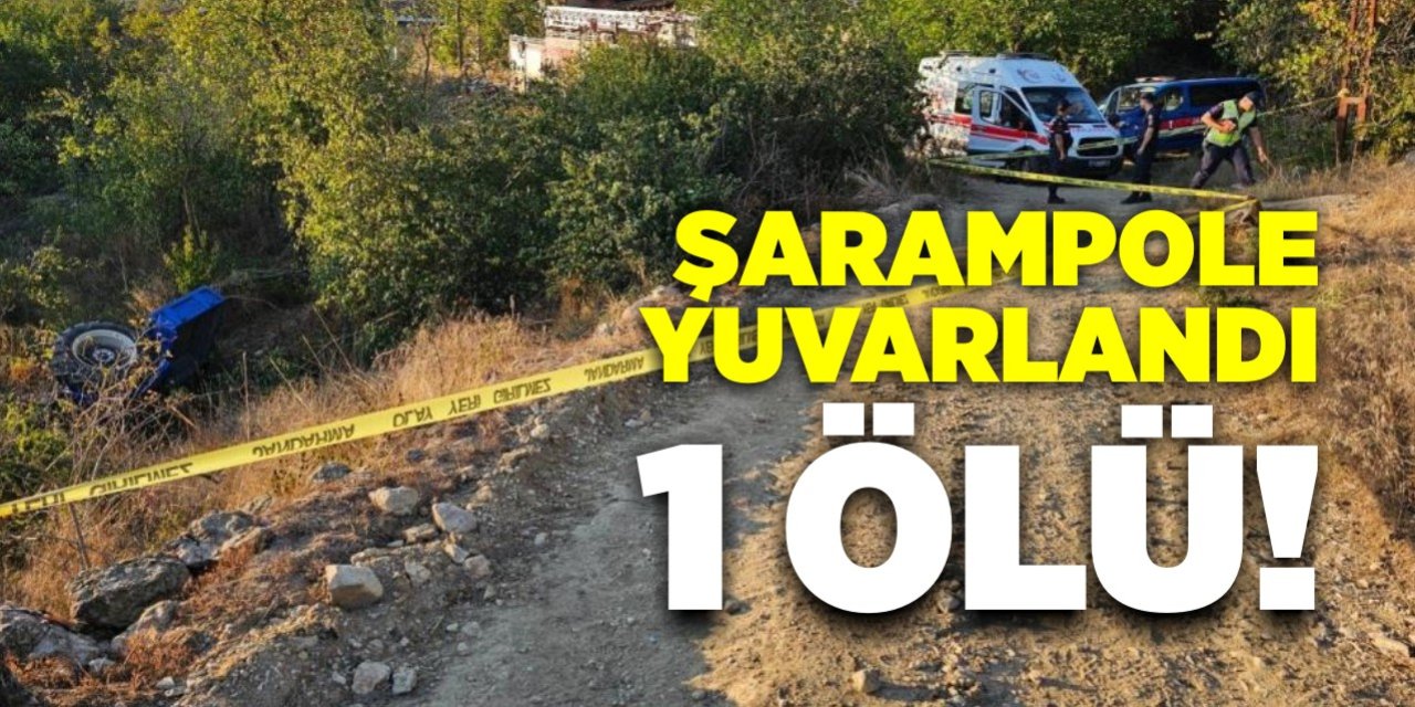 Traktör Şarampole Yuvarlandı: 1 Ölü