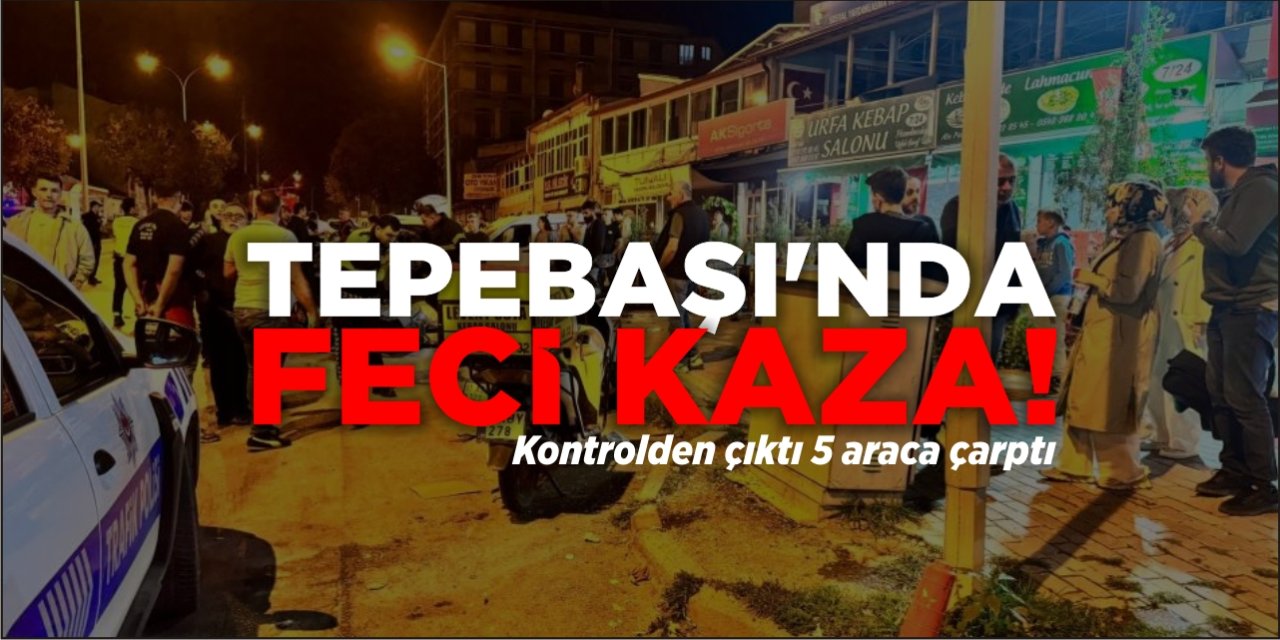 Tepebaşı'nda Feci Kaza!