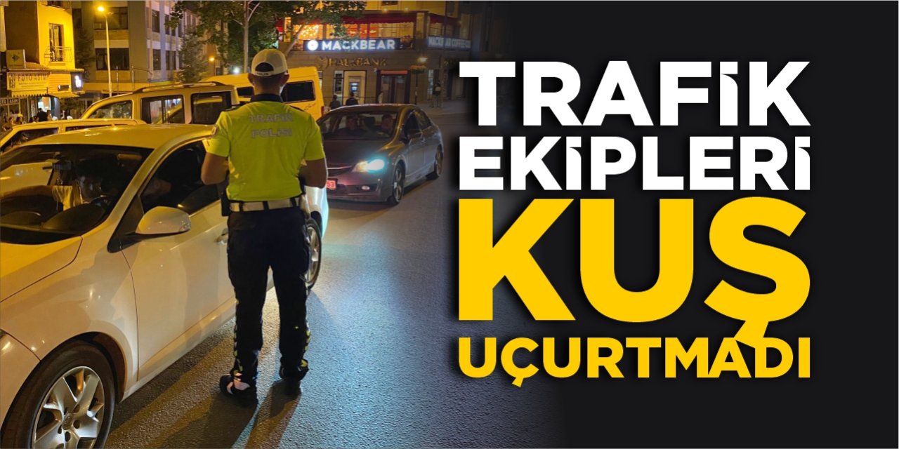 Trafik ekipleri kuş uçurtmadı!