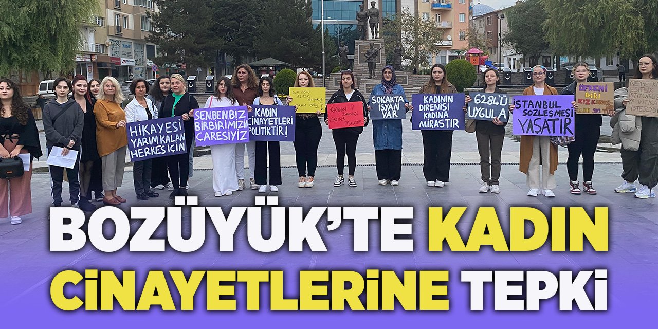 Bozüyük'te Kadın Cinayetlerine Tepki