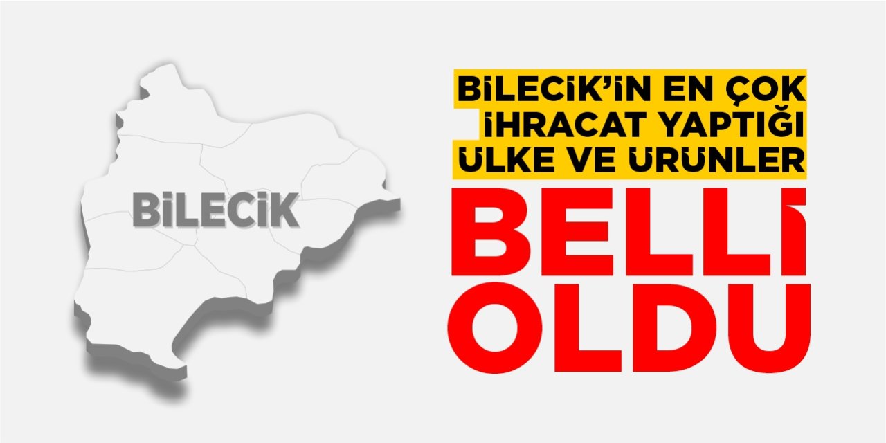 Bilecik'in en çok ihracat yaptığı ülke ve ürünler belli oldu