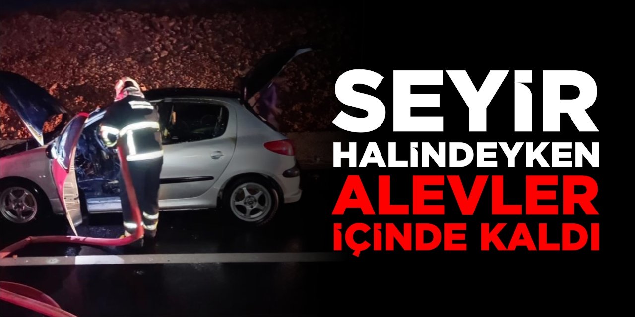 Seyir Halinde Alevler İçinde Kaldı