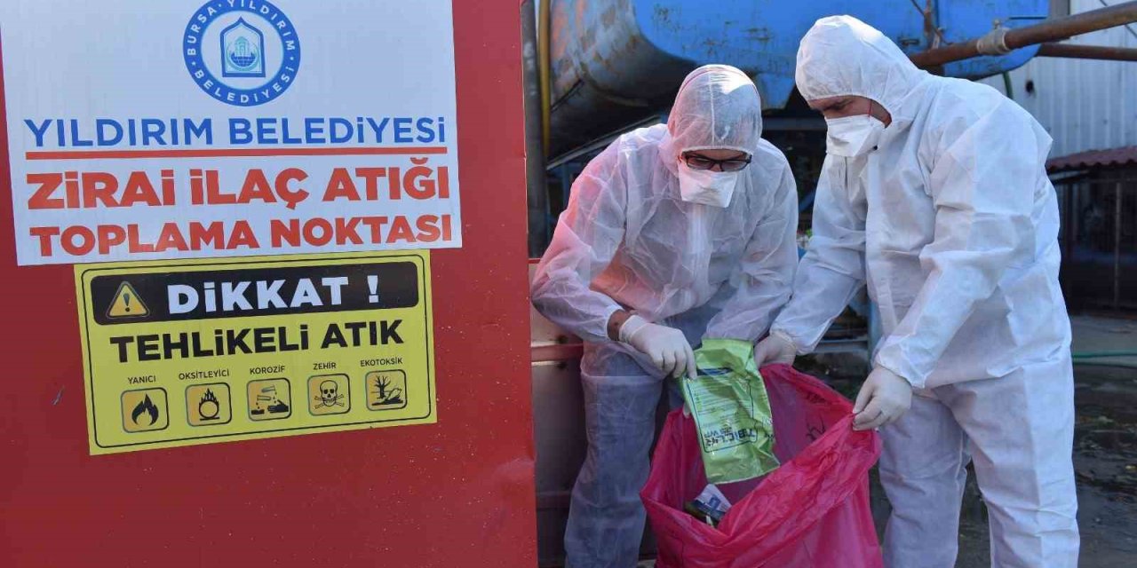 580 Kilogram Zirai İlaç Atık Kutusu Toplandı