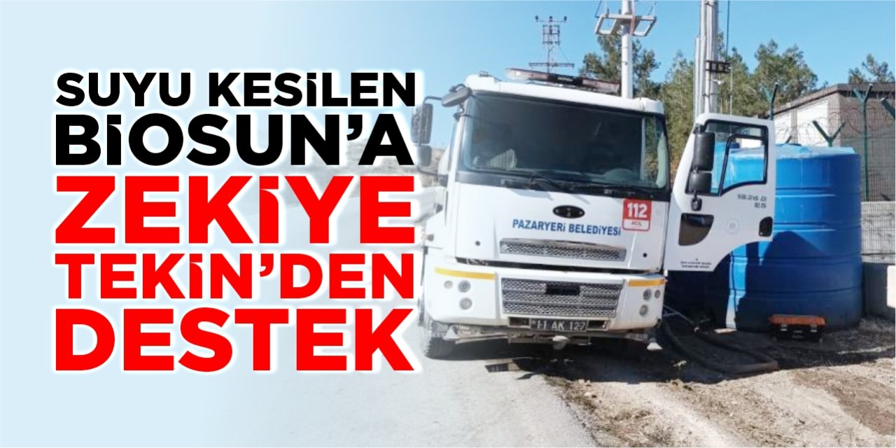 Suyu kesilen BİOSUN'a Zekiye Tekin'den destek!