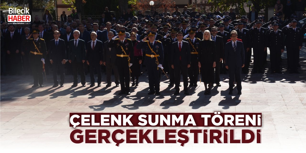 Çelenk sunma töreni gerçekleştirildi