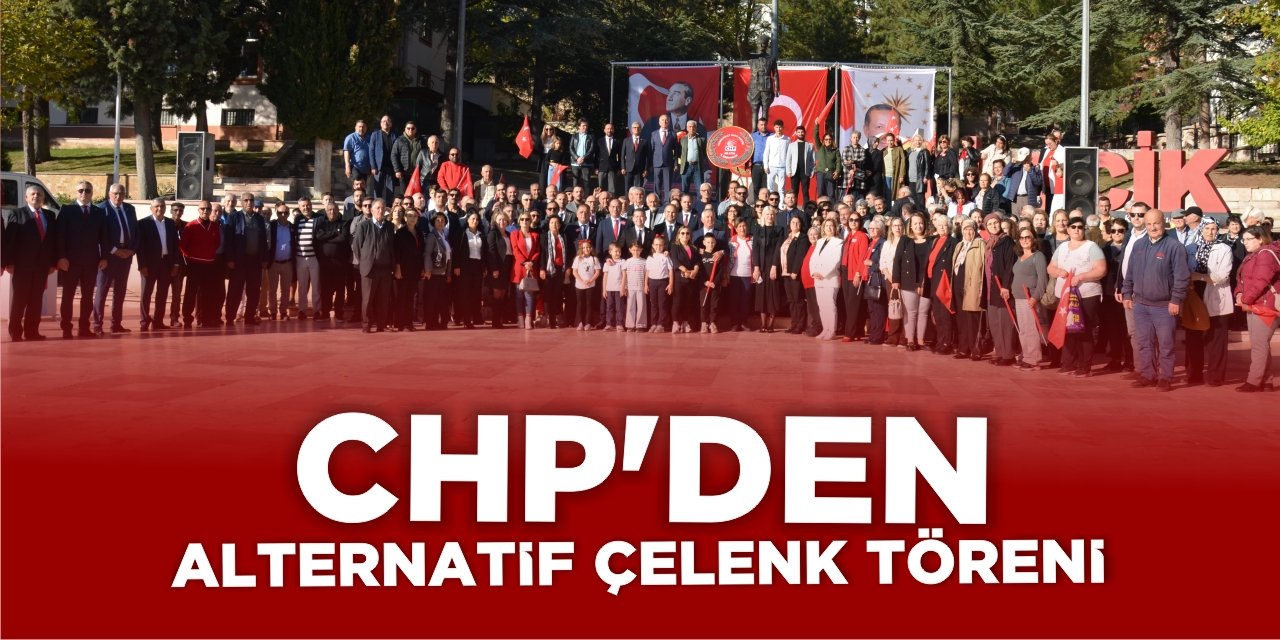 CHP’den alternatif çelenk sunma töreni