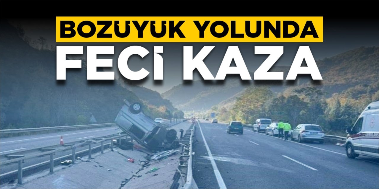 Bozüyük yolunda feci kaza!