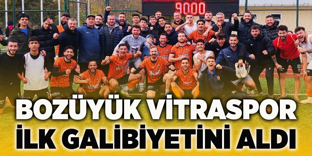 Bozüyük Vitraspor İlk Galibiyetini Aldı