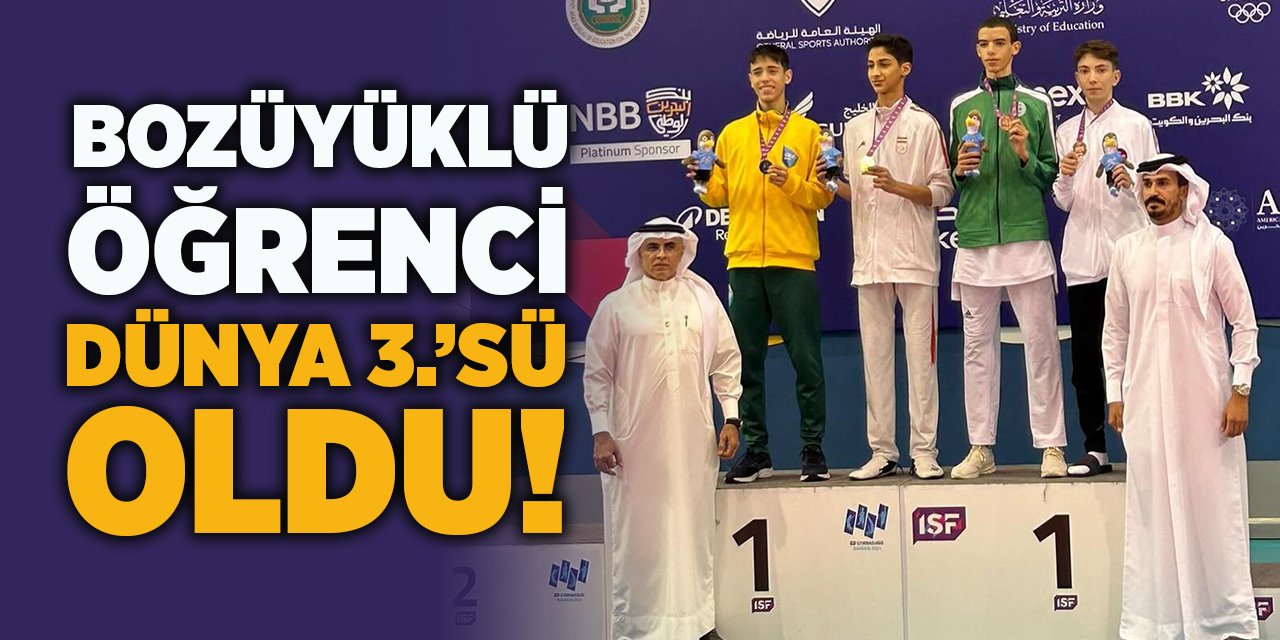 Bozüyüklü Öğrenci Dünya 3.'sü Oldu!