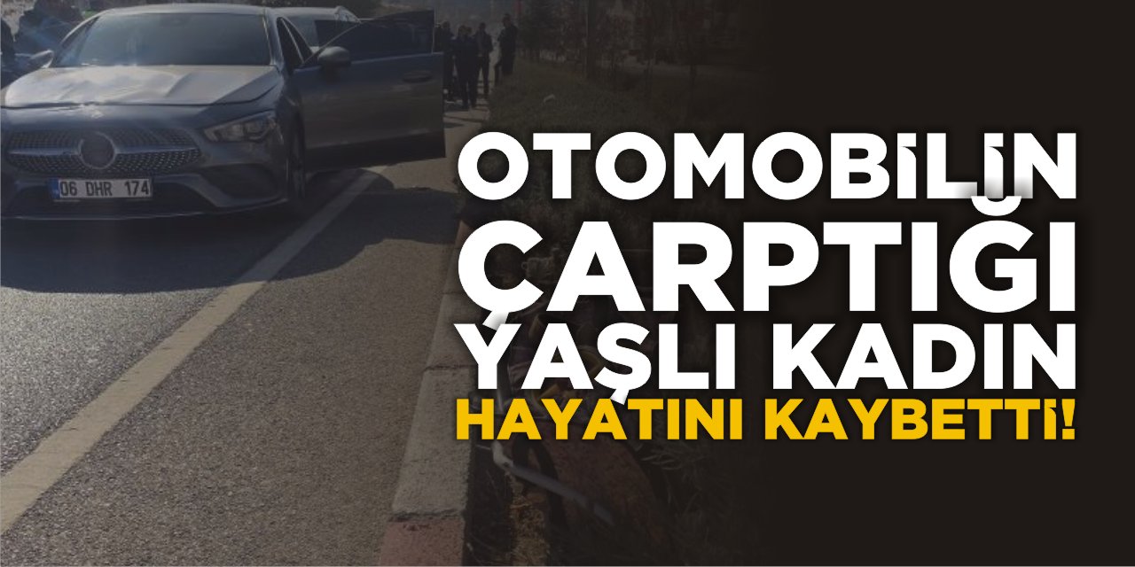 Otomobilin çarptığı yaşlı kadın hayatını kaybetti